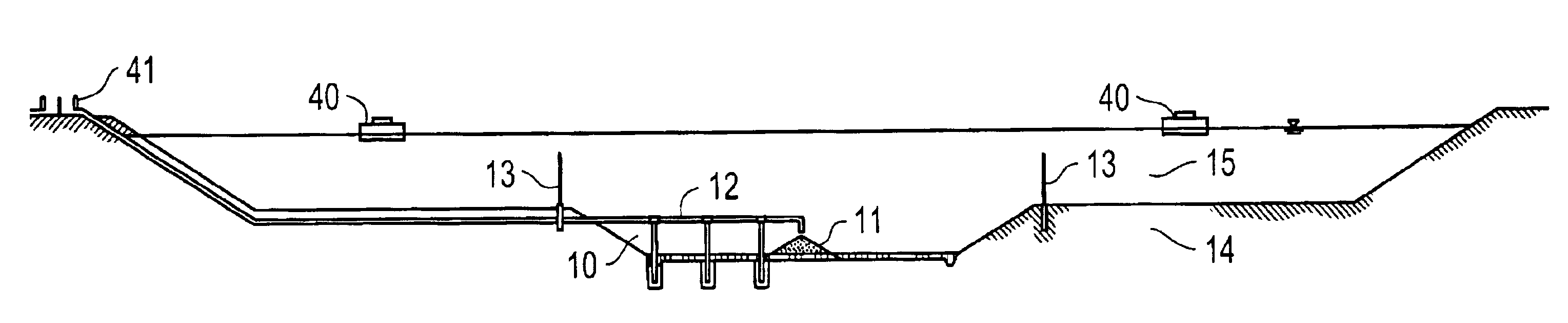 Apparatus to establish and optimize sedimentation and methane fermentation in primary wastewater ponds