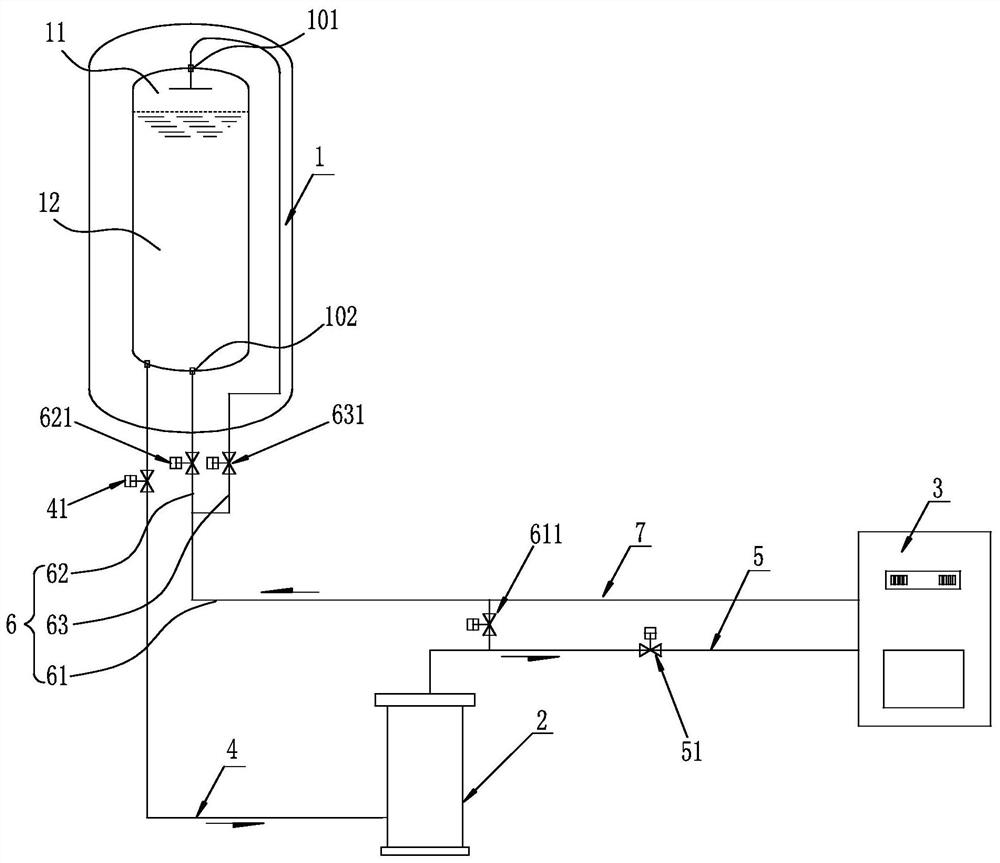 LNG conveying and filling system and control method thereof