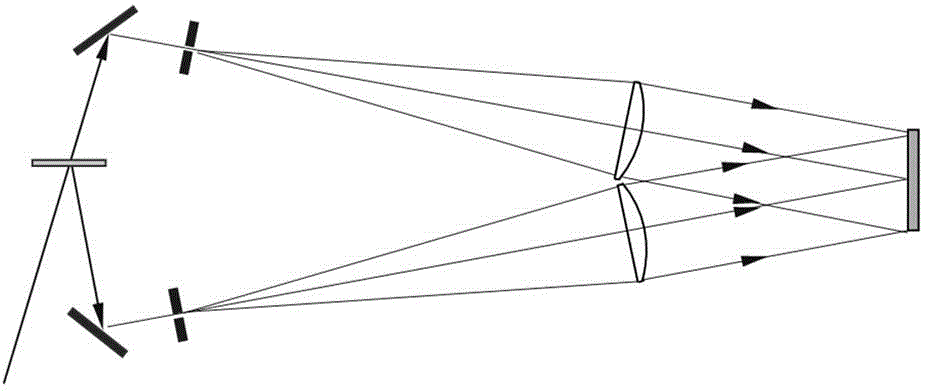 Transmission type pulse compression grating device and preparation method thereof