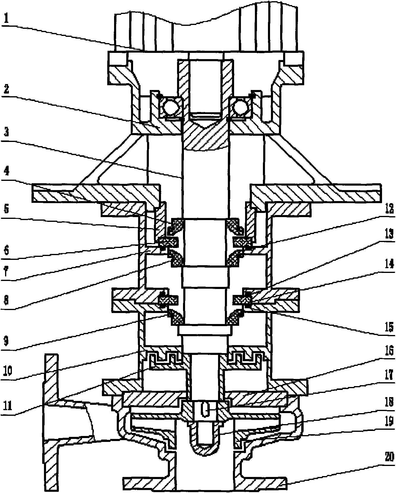 Non-leakage idling resistant centrifugal pump