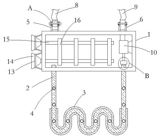 Soil source heat pump energy-saving heat supplementing device