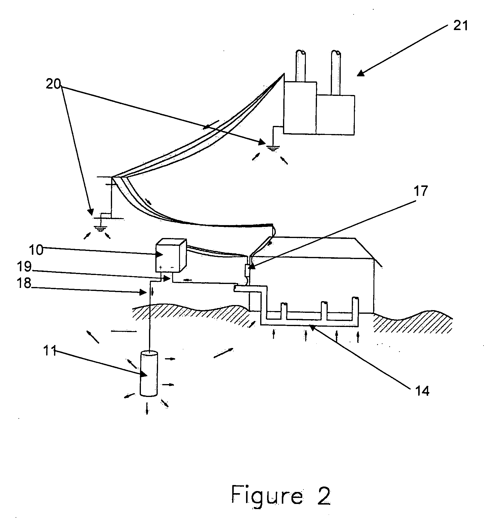 Cathodic protection system for non-isolated structures including a microprocessor control