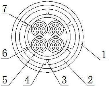 Optical cable with high side pressure resisting capacity