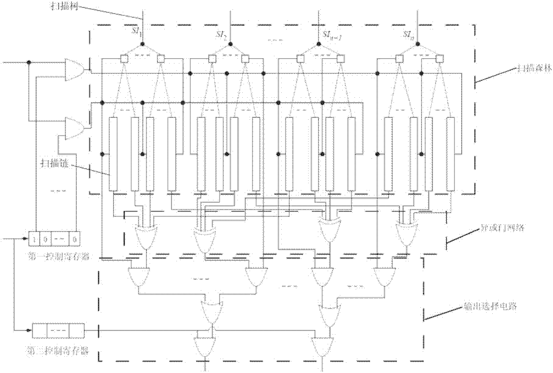 Low power consumption integrated circuit testing device with compressible data and method using same