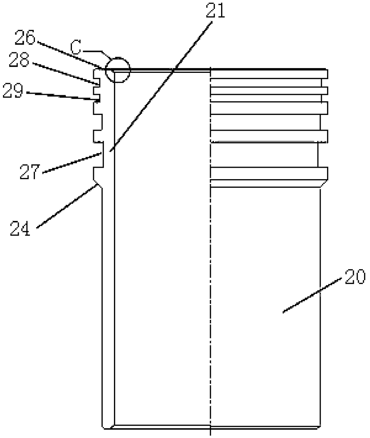 Open-hole segmental fracturing differential pressure sliding sleeve