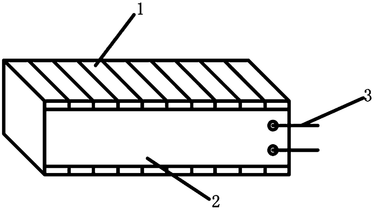 Electric field sensor based on electrostriction effect