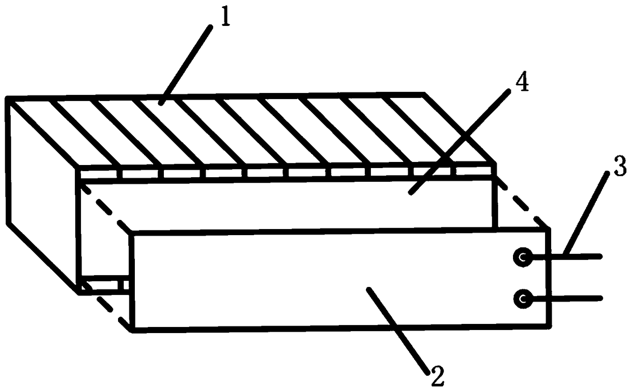 Electric field sensor based on electrostriction effect