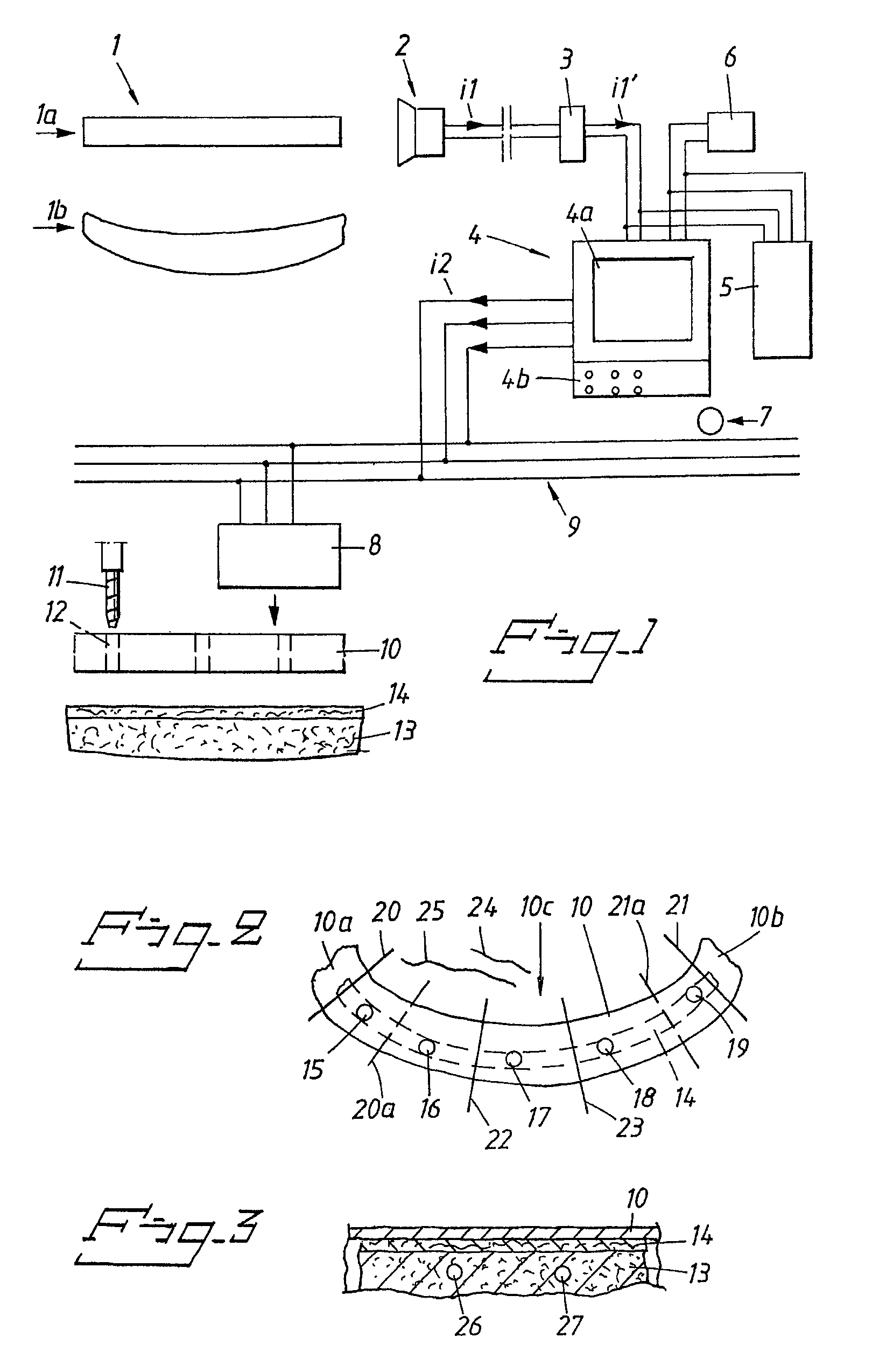 Arrangement and device for using a template to form holes for implants in bone, preferably jaw bone