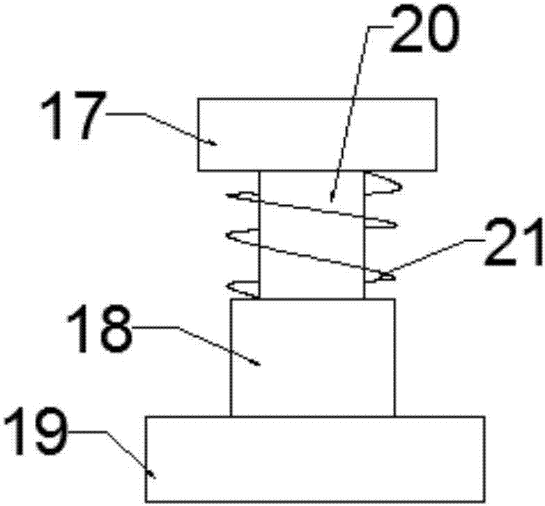 Crushing device used before rolling construction of sludge solidified soil