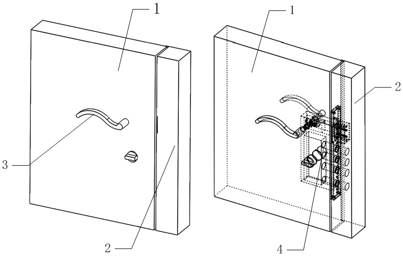 A silent door lock