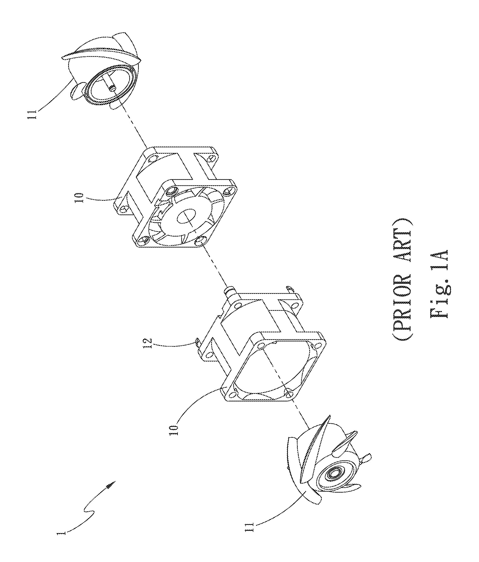 Fan serial connection structure