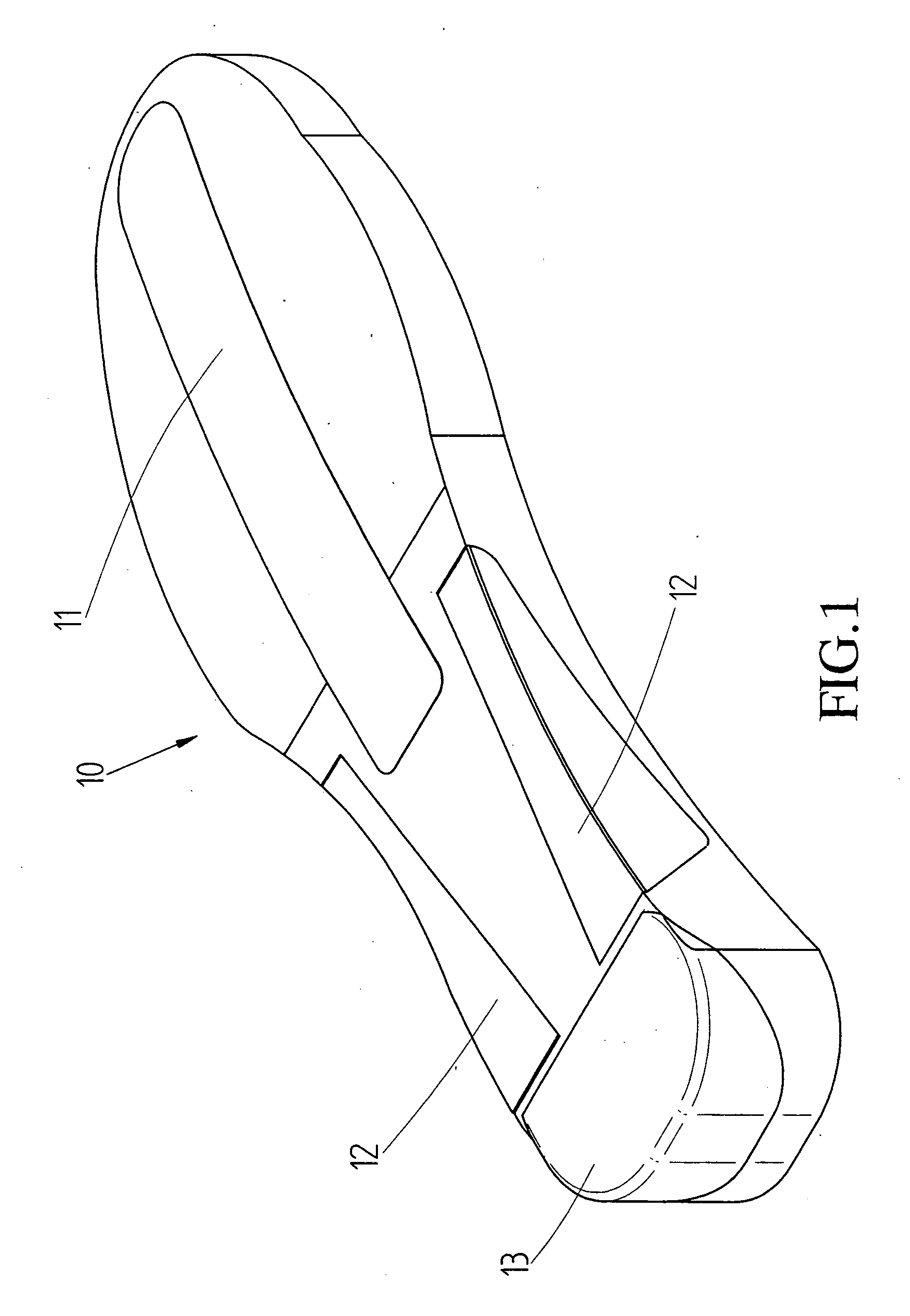 Shoe sole with energy return plate