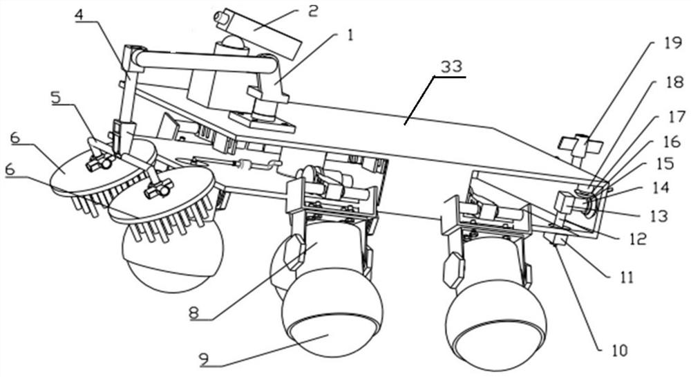 Underwater cleaning robot for outer wall of ship