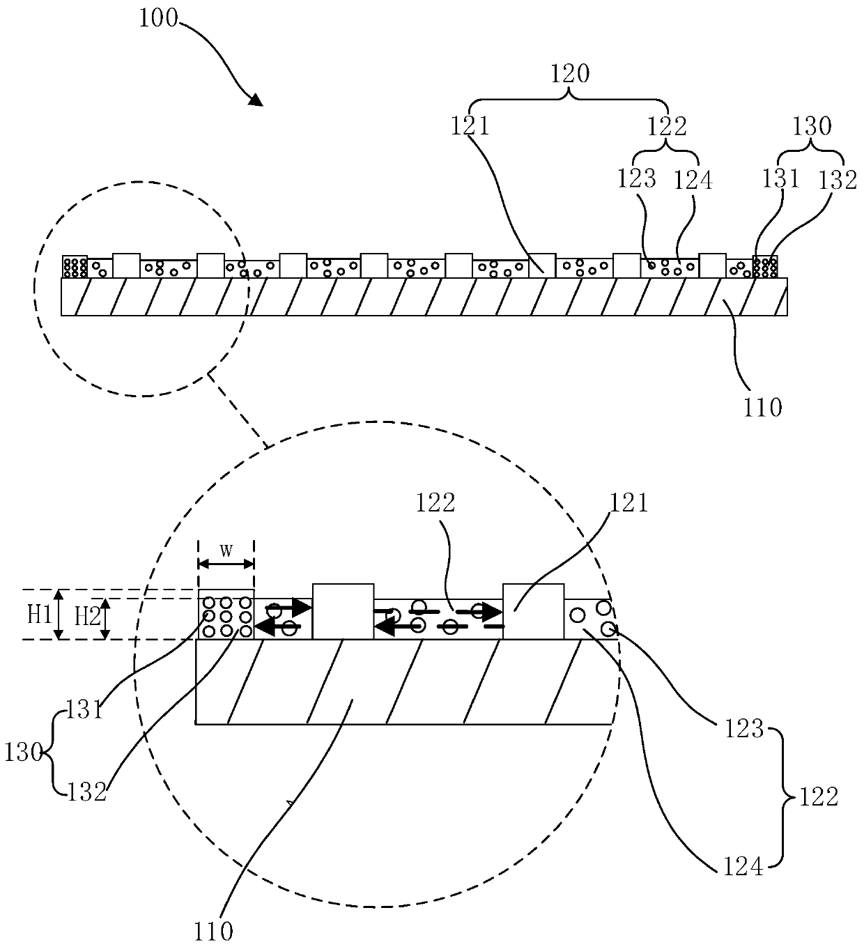 LED area light source and display device