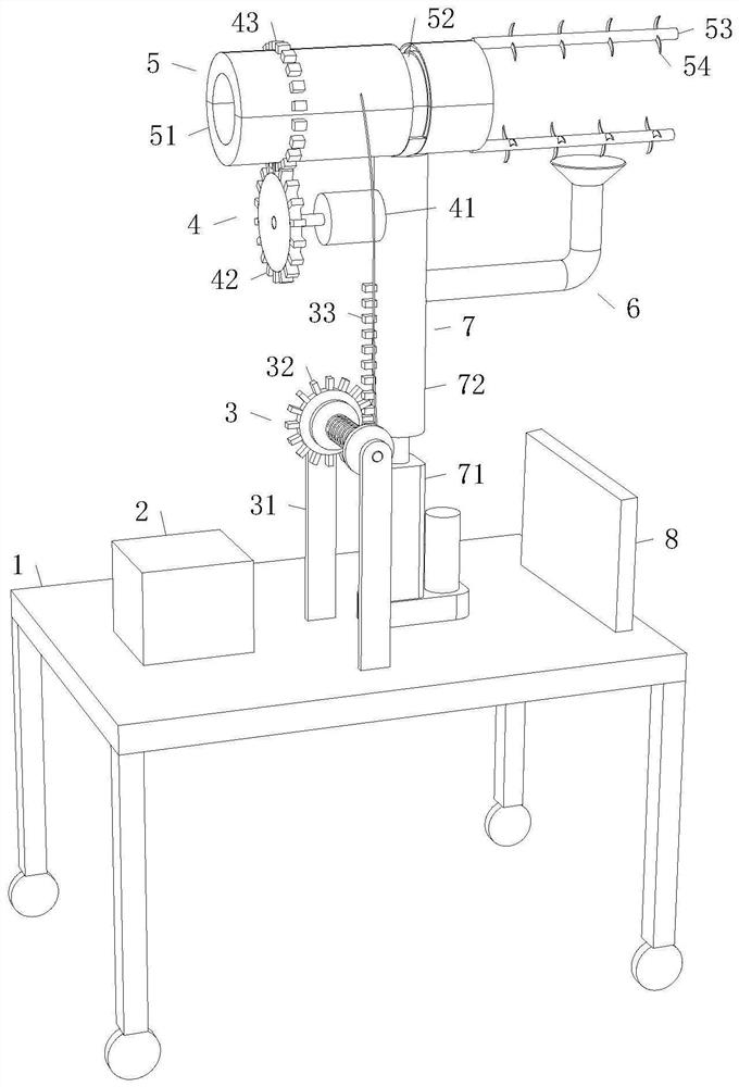 A line foreign matter removal device for emergency repair work in power distribution network engineering