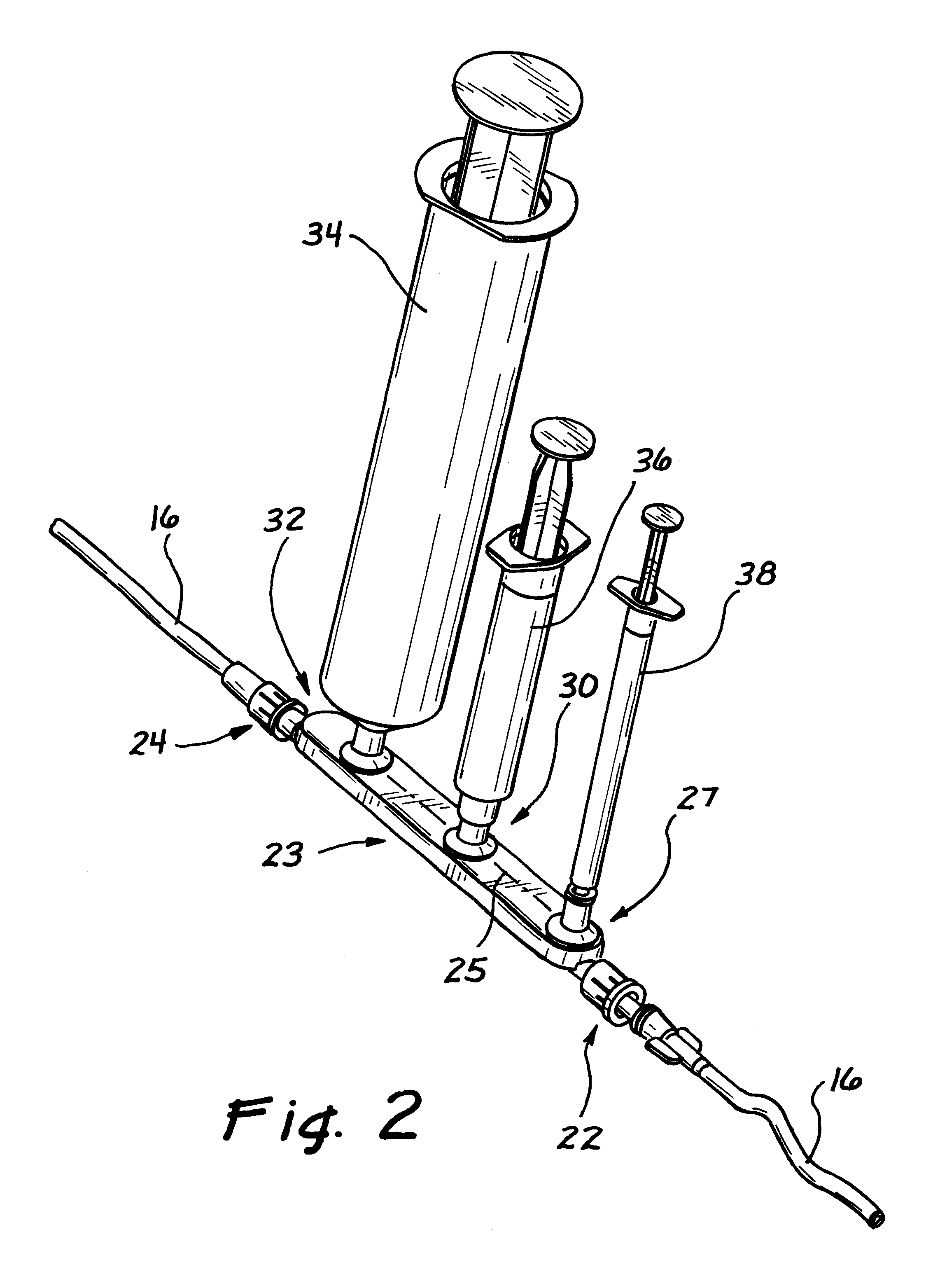 Multi-valve injection/aspiration manifold