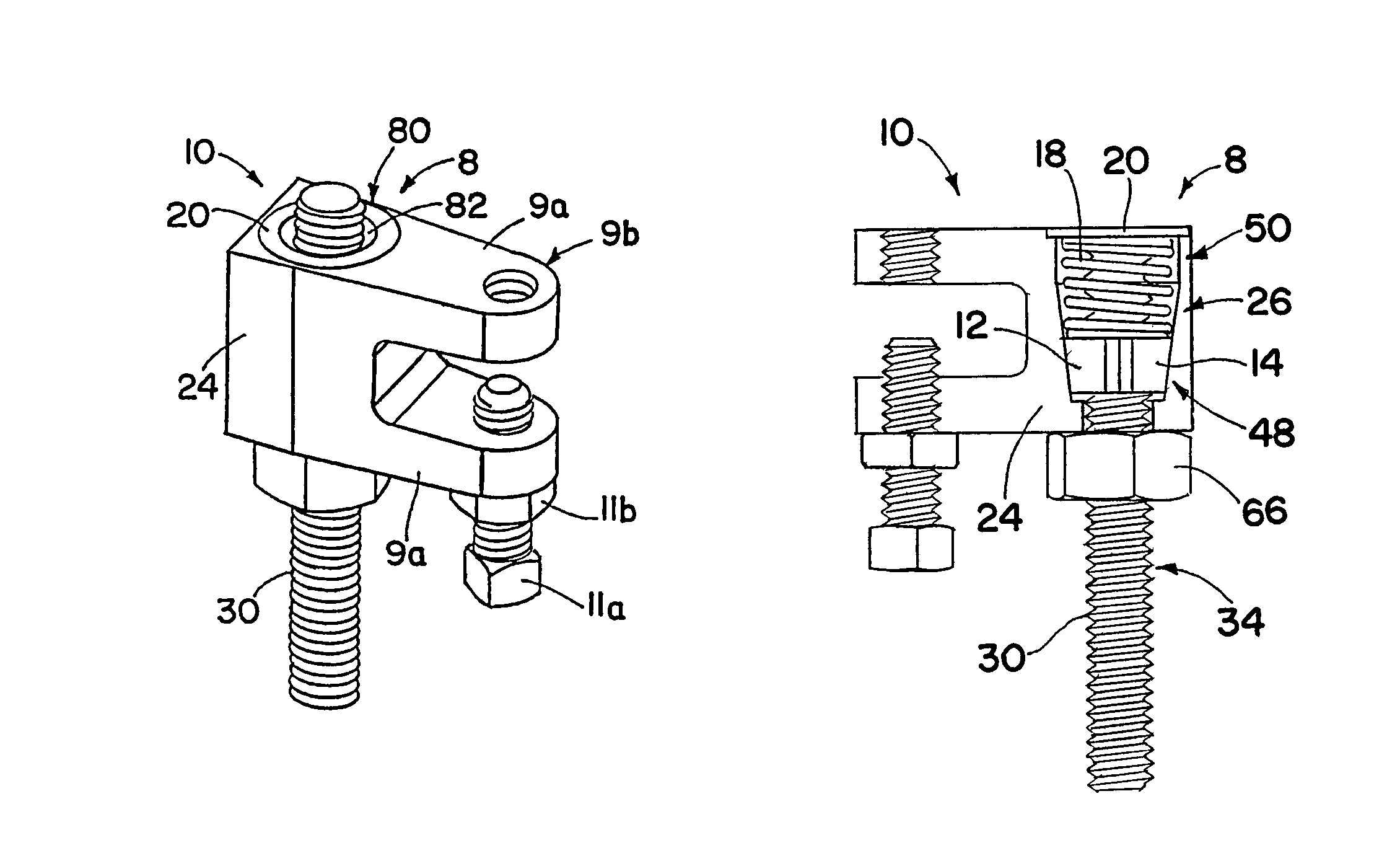 Quick threaded rod locking devices and method