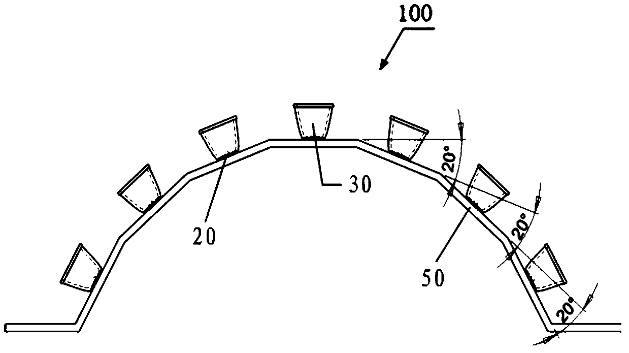 Trimming structure and LED (light emitting diode) lamp adopting trimming structure