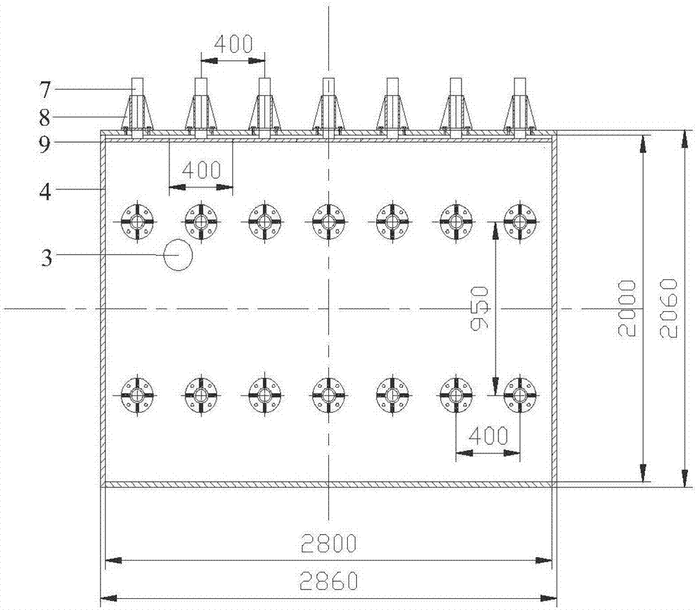 Geomechanical model test based blasting simulation test device and method