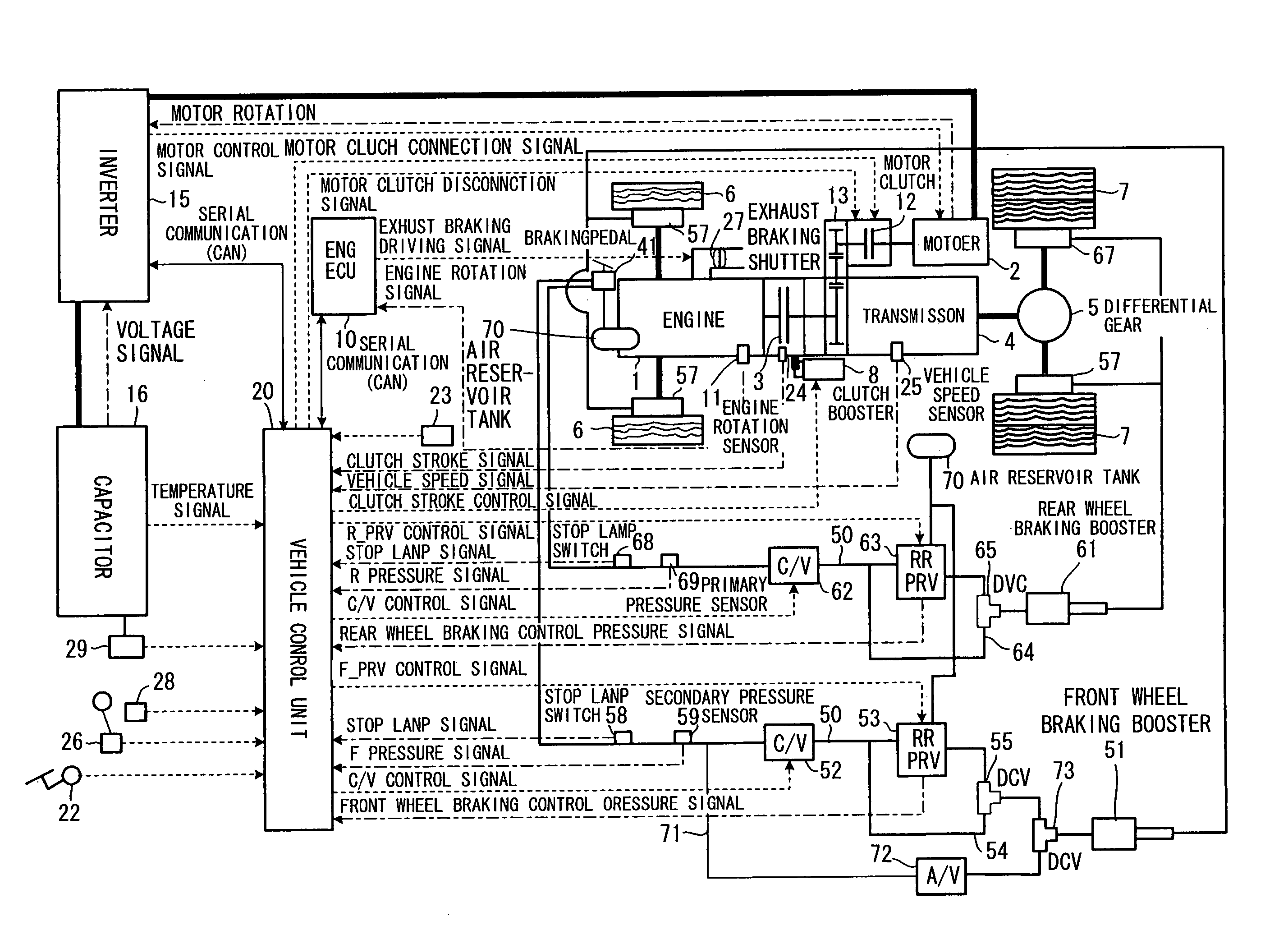 Braking system of hybrid vehicle