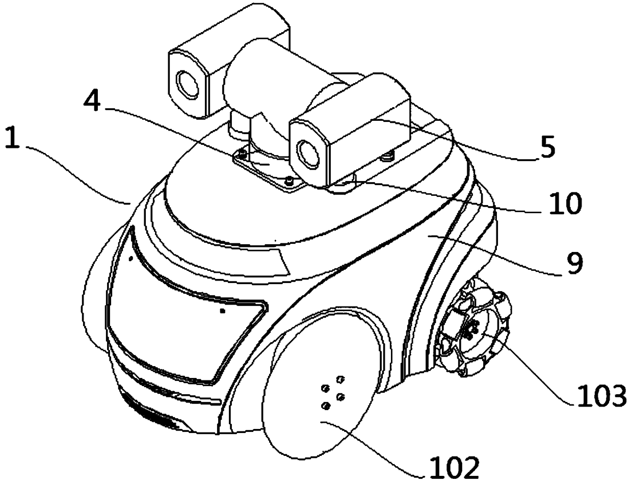 Electric power construction safety supervision robot