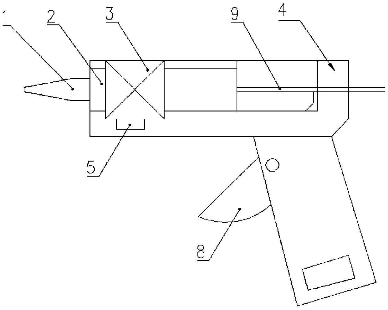 Temperature control device for hot melting encapsulation of wiper motor