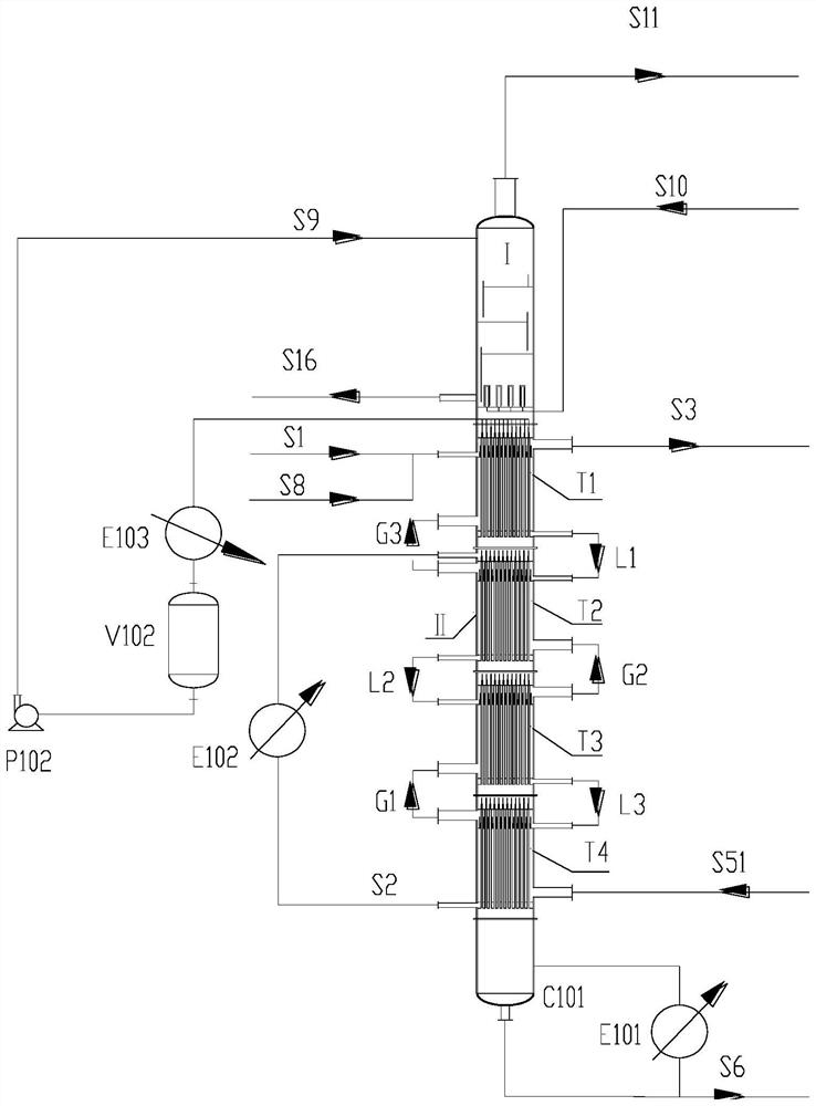 Process and device for preparing oxygen through thermal decomposition of sulfuric acid phase in iodine-sulfur circulation