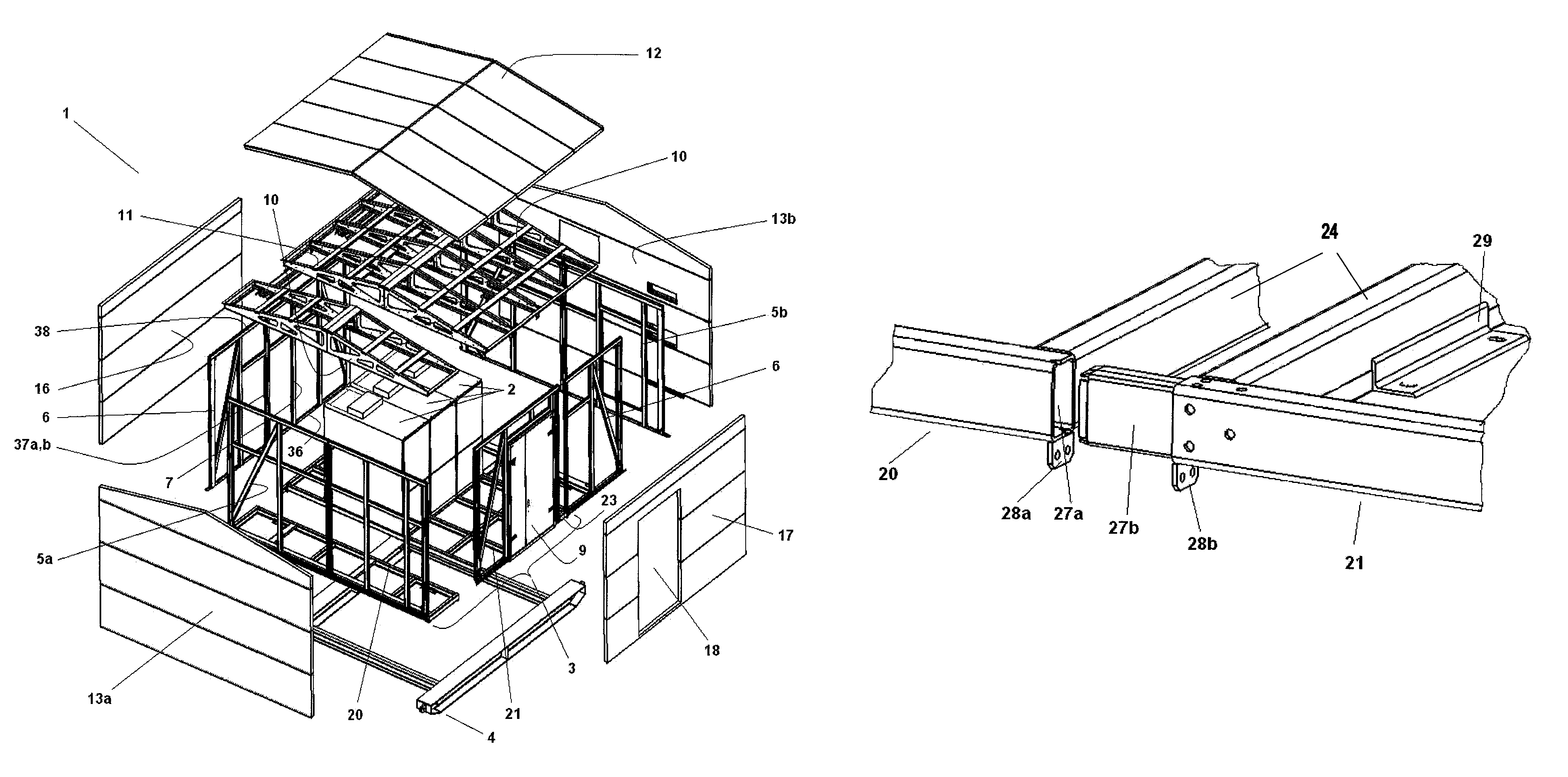 Enclosure for secondary distribution modular switchgears