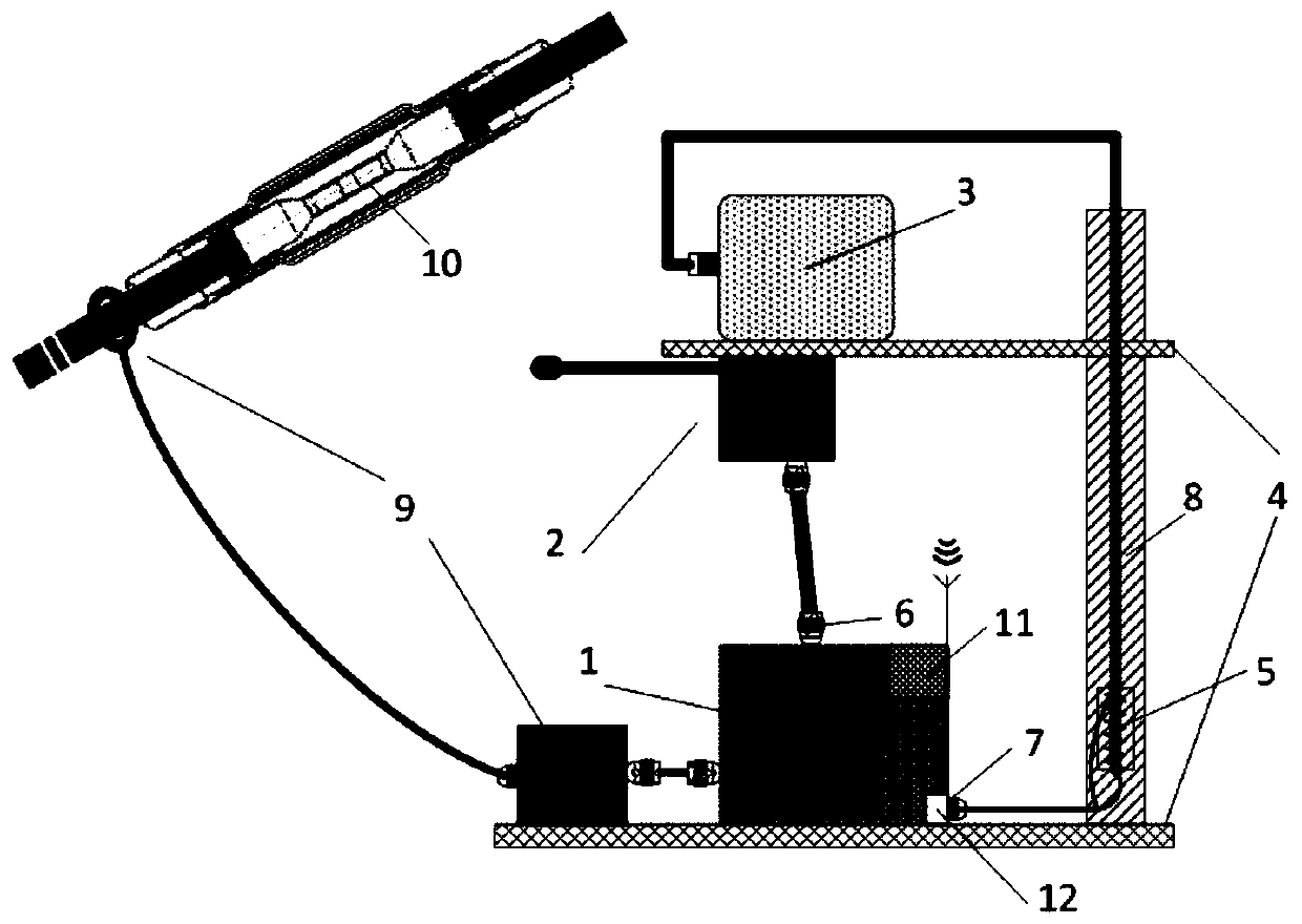 Wireless cable chute cable joint running state monitoring device