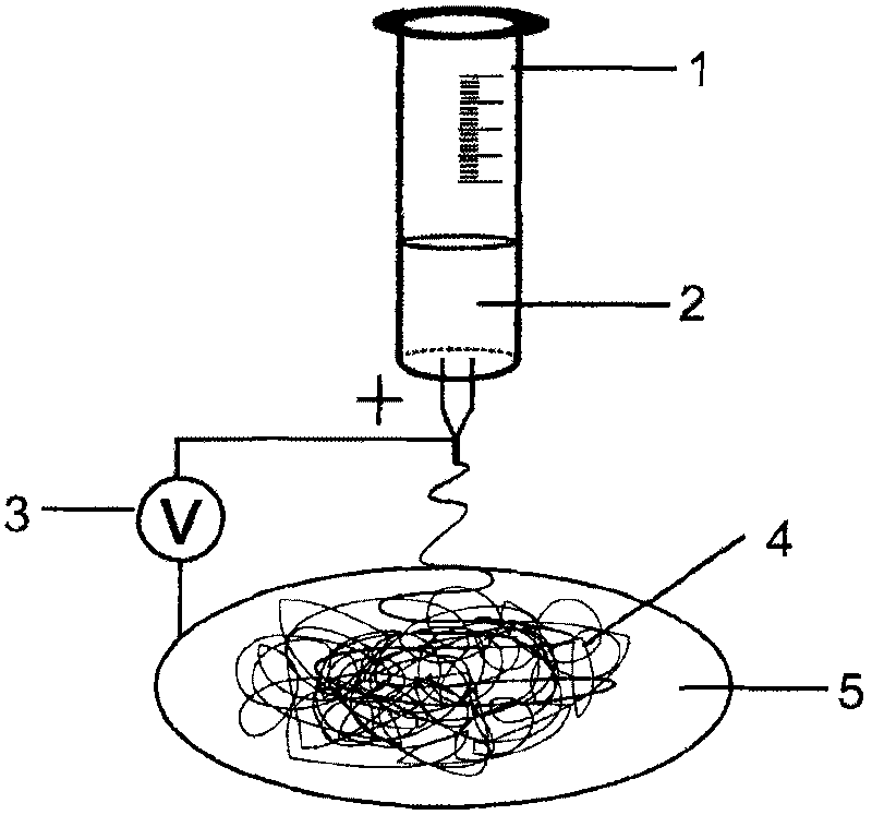 Method for modifying surface of composite electrostatic spun filament integrated by initiator