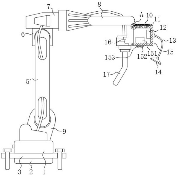 Special intelligent and efficient industrial arc welding robot