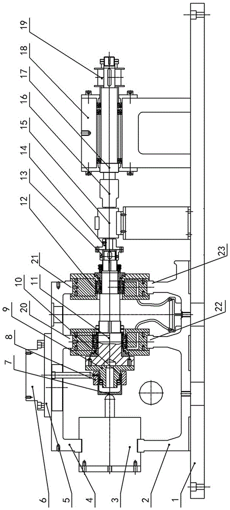 Rolling bearing dynamic performance testing machine and general frame thereof