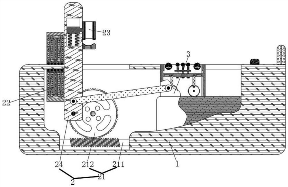 Rehabilitation exercise device for nursing in interventional department