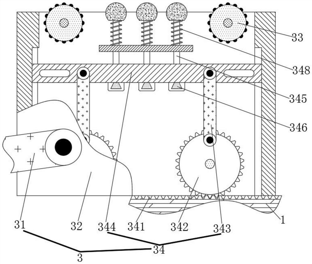 Rehabilitation exercise device for nursing in interventional department