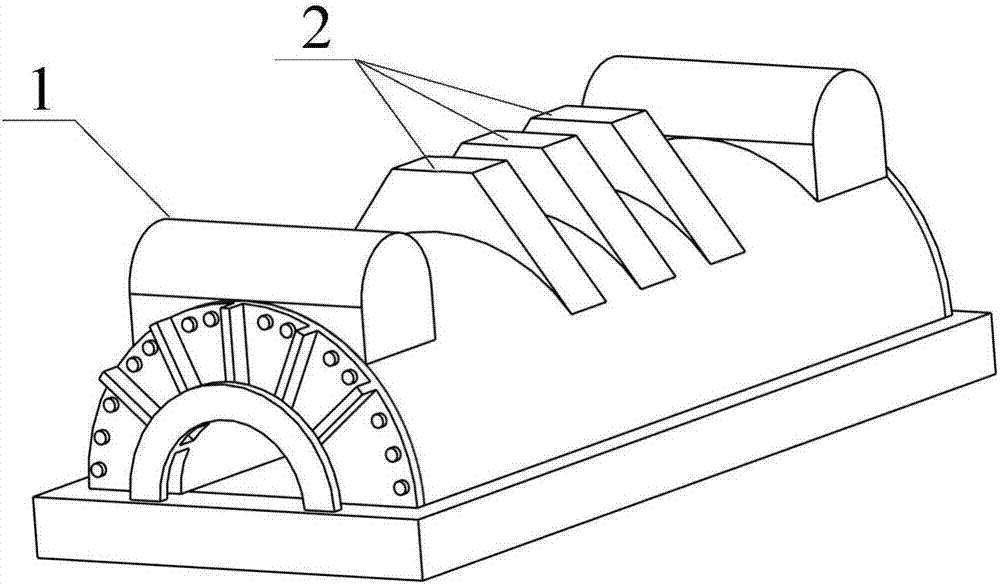 Energy consumption damping device for large-scale generator