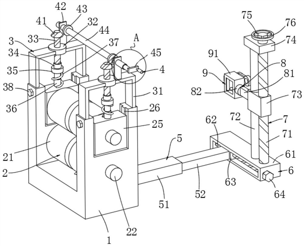 Textile thread traction device and traction method