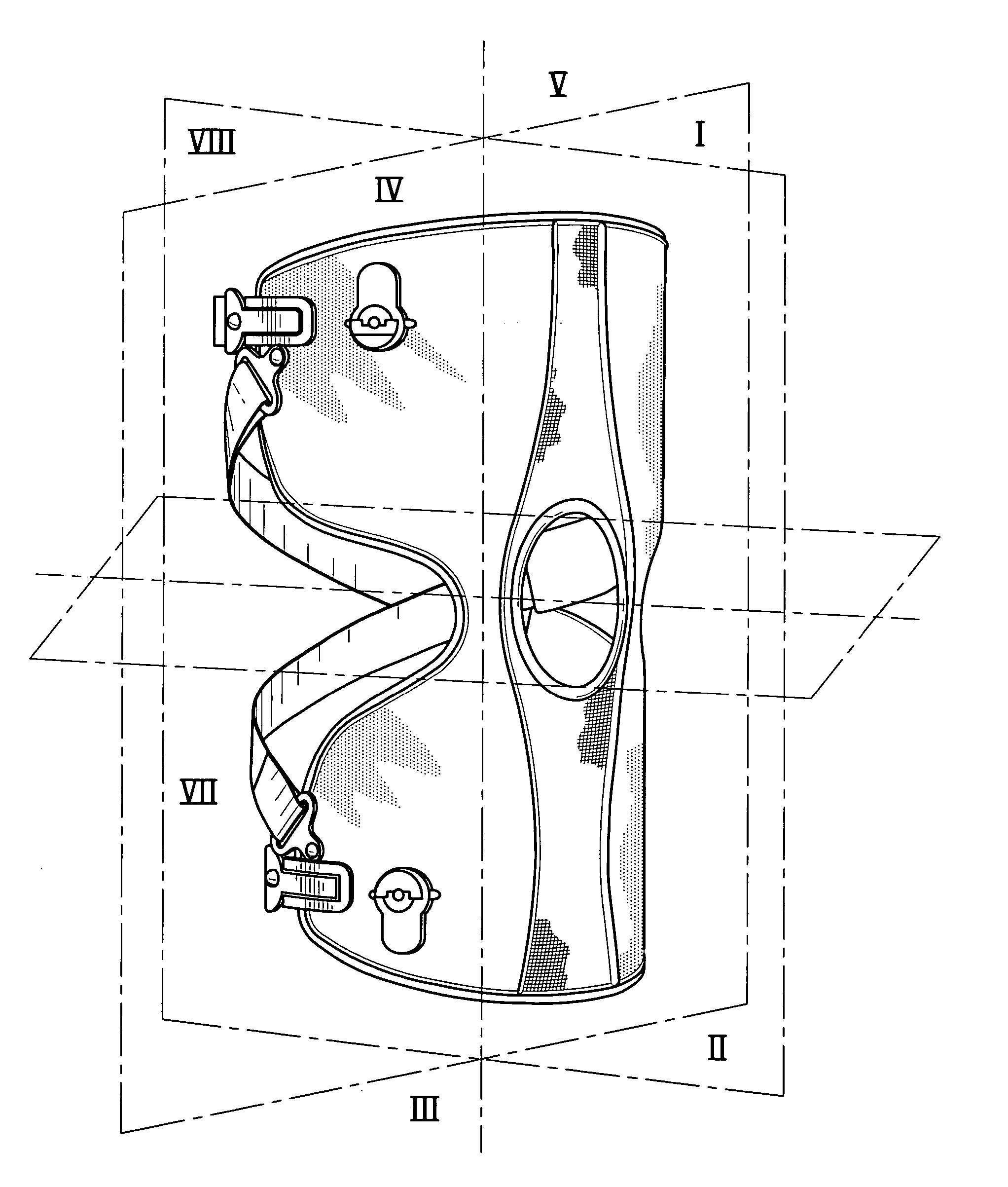 Knee brace and method for securing the same