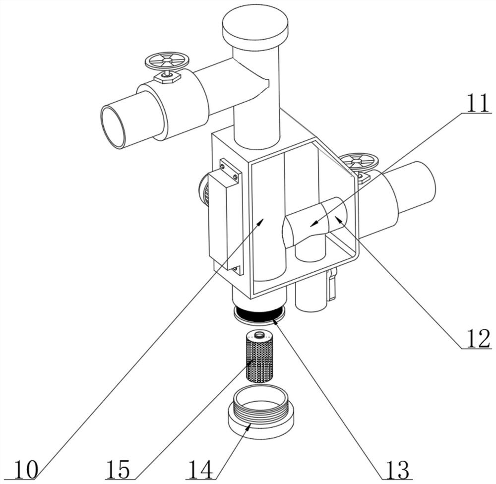 Anti-blocking filtering connecting piece for PVC pipe connection