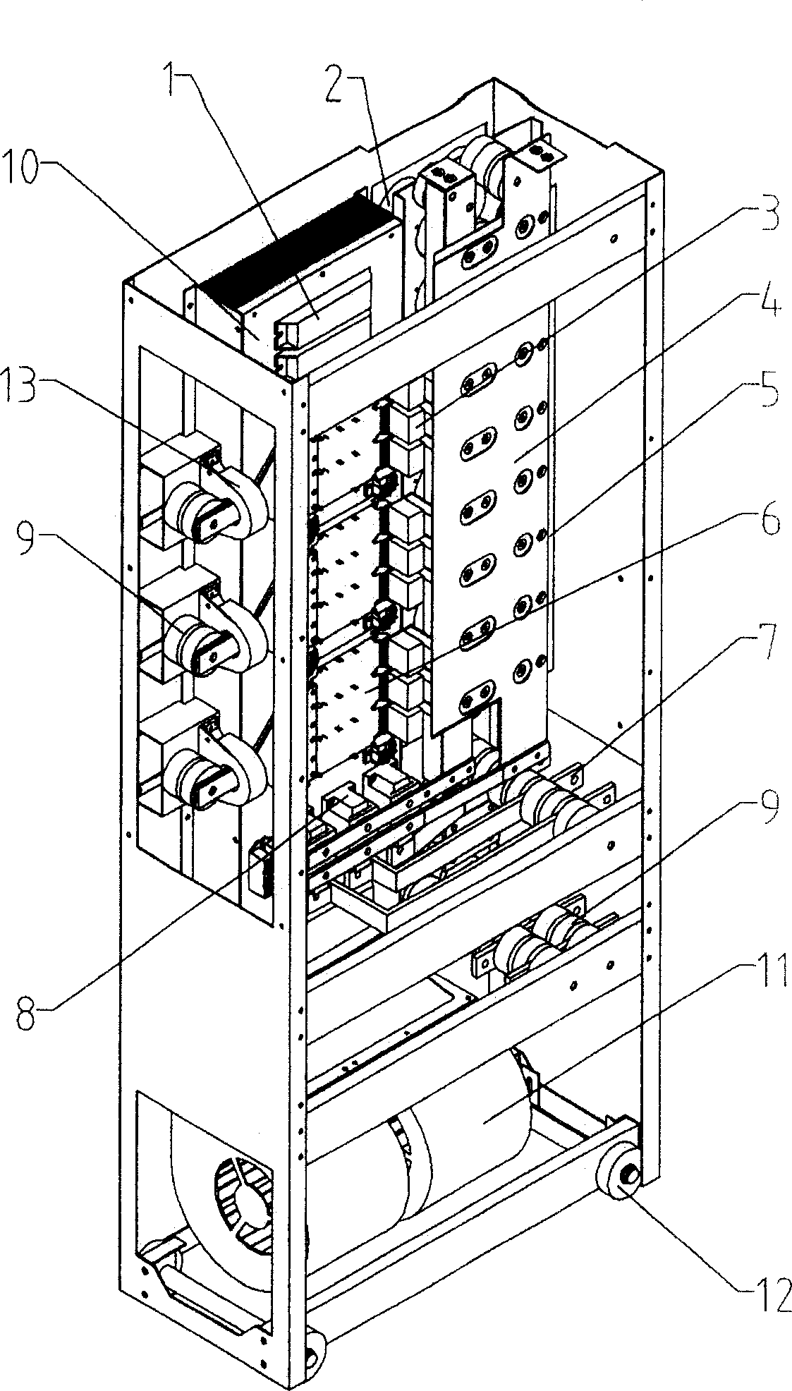 Medium power low voltage frequency converter based on insulation grating bipolar transistor