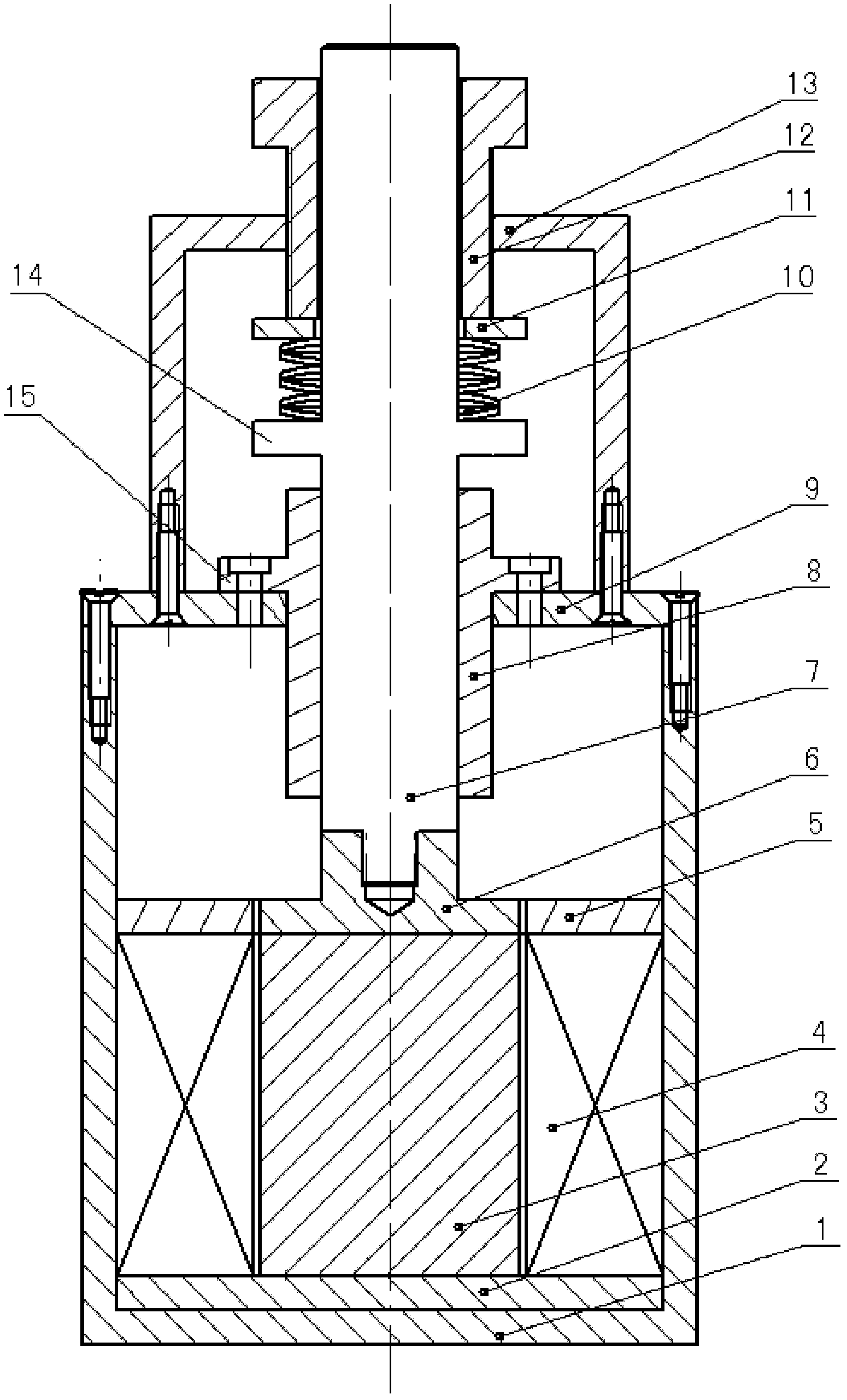 Squeezed micro-displacement actuator of magnetorheological elastomer