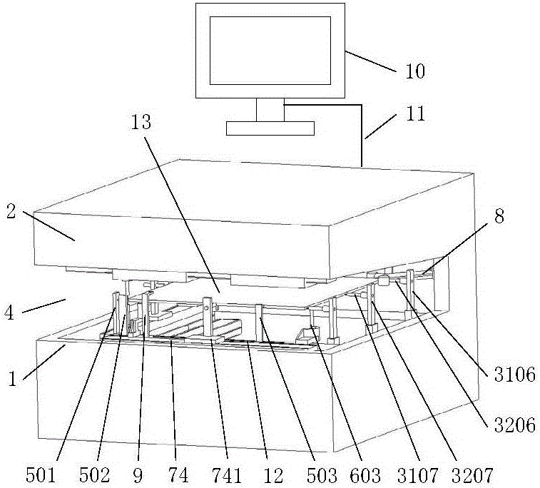 Measuring method of automatic comprehensive panel detecting device