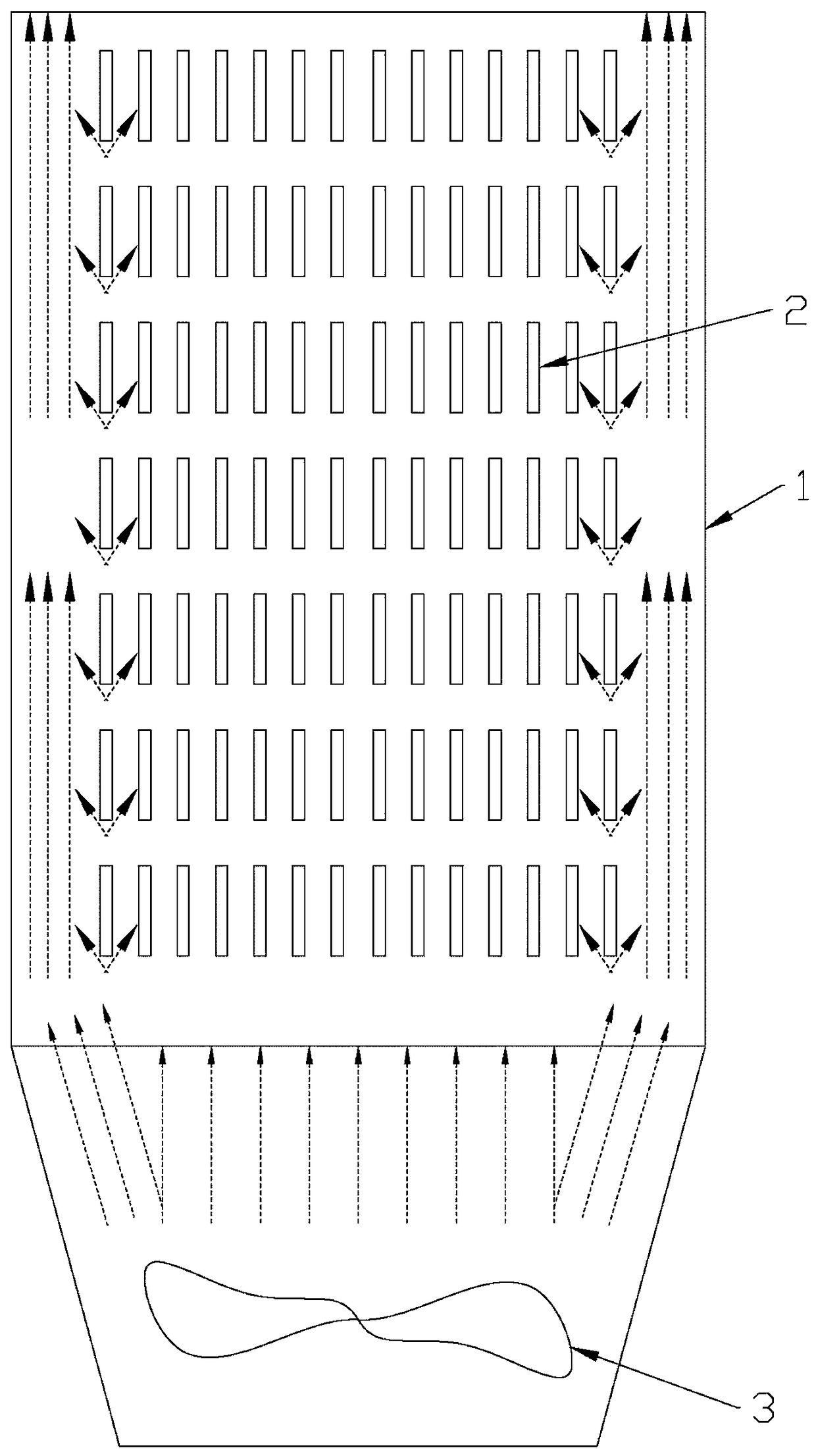 A resistance box that facilitates air conduction and heat dissipation