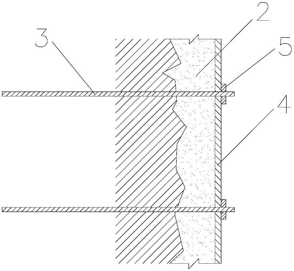 Loose and weak surrounding rock combined bolting and shotcrete structure and construction method