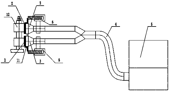 Portable generator collecting ring automatic sweeping apparatus