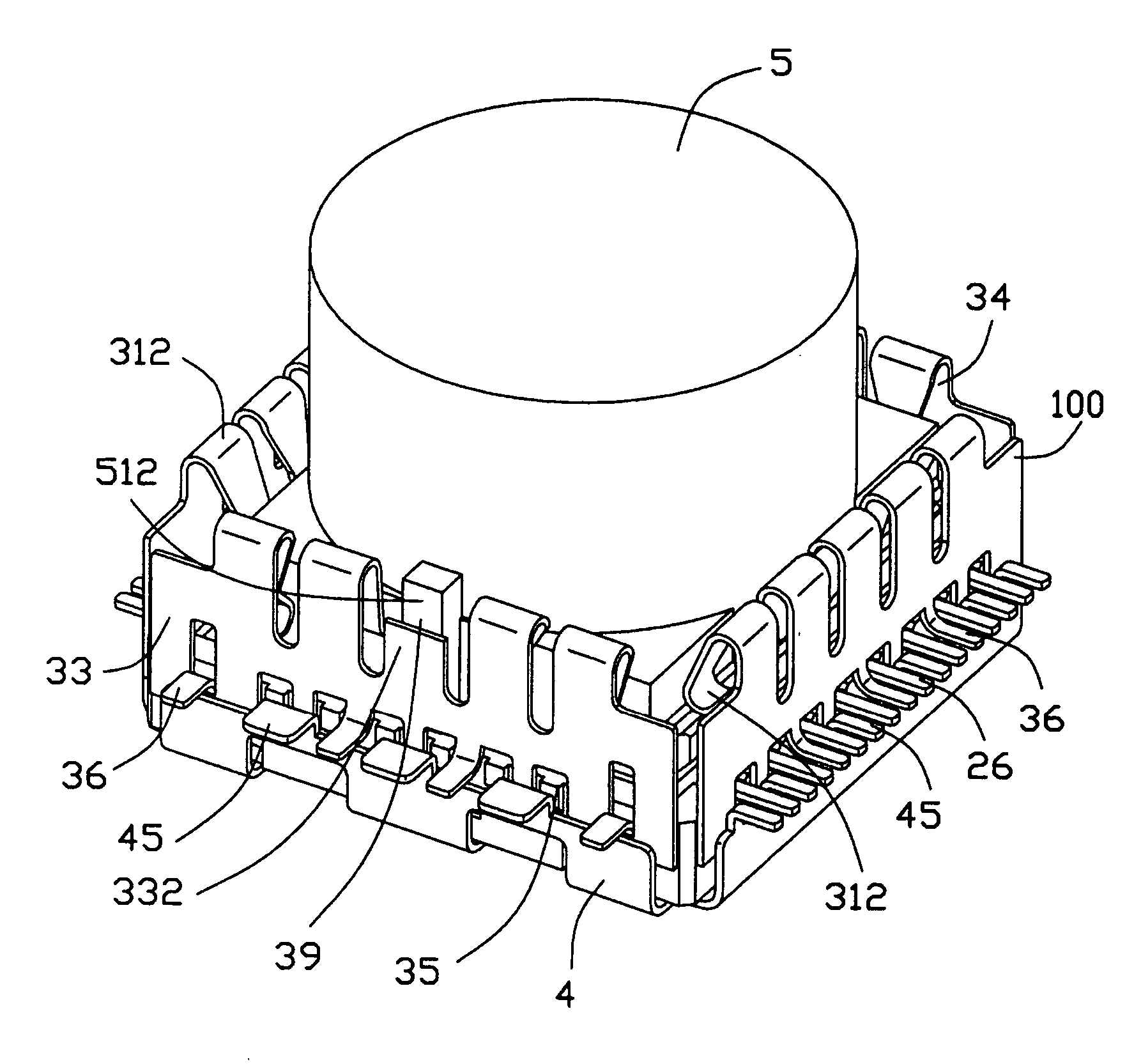 Shielded electrical connector with improved insulative housing