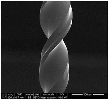 W-N nano composite-structured coating for miniature end milling cutters and preparation method thereof