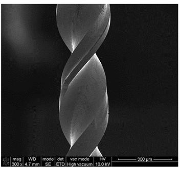 W-N nano composite-structured coating for miniature end milling cutters and preparation method thereof