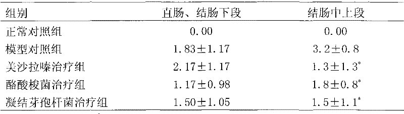 Application of bacillus coagulans in preparing medicine for treating inflammatory bowel disease