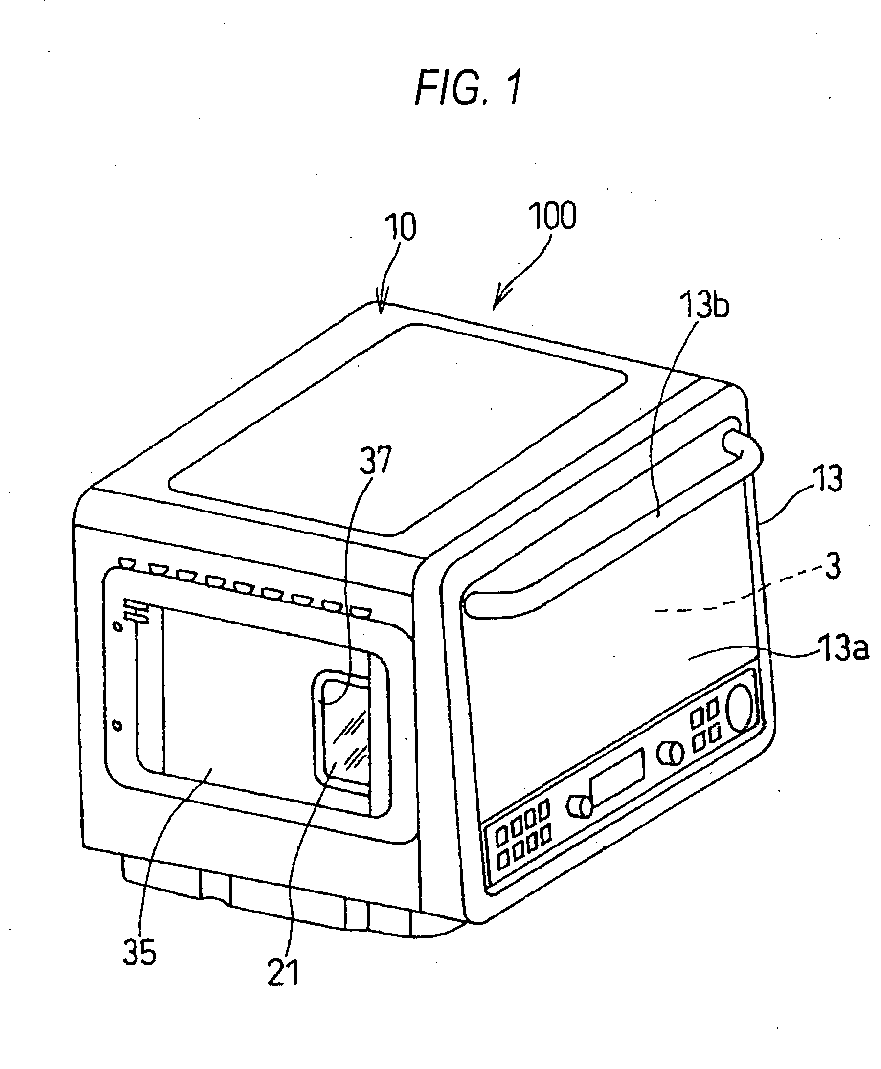 High frequency heating device with steam generating function