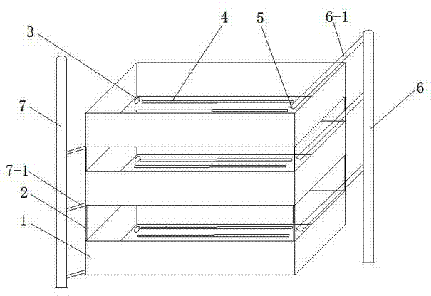 Multi-layer groove type apostichopus japonicus breeding method